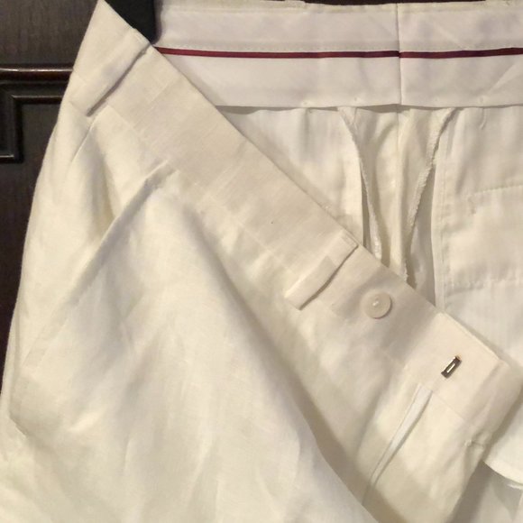 AFAZZY New York men's W32 White linen - Picture 7 of 9